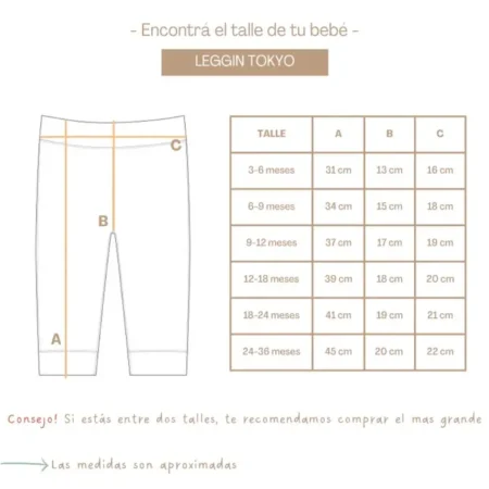 talles leggin tokyo