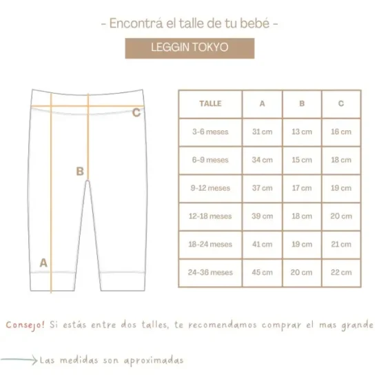 talles leggin tokyo
