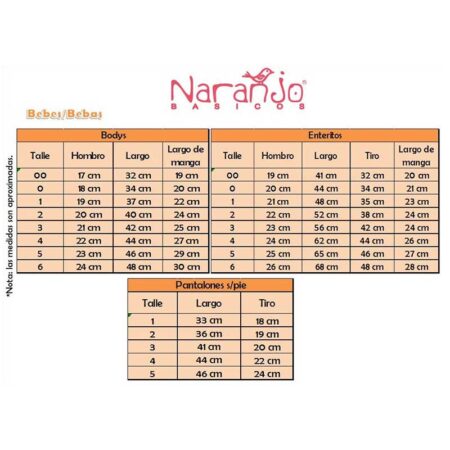 TALLES NARANJO