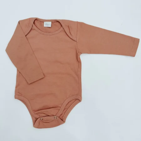 Body para bebes Soft manga larga rosa viejo