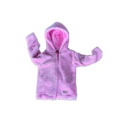 campera bebe polar peludito rosa