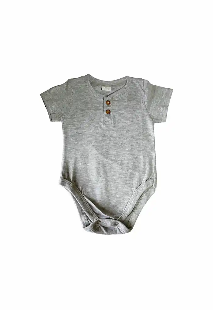 Body para bebe Astor gris