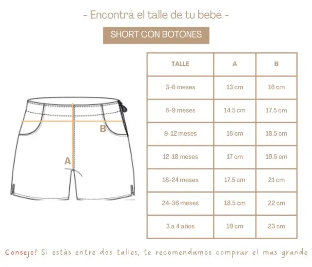 Short nene bono avena - Imagen 2