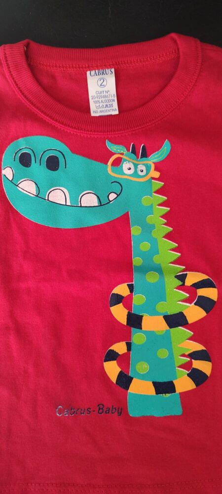 remera para bebe dino