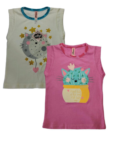 musculosa para nena gatito