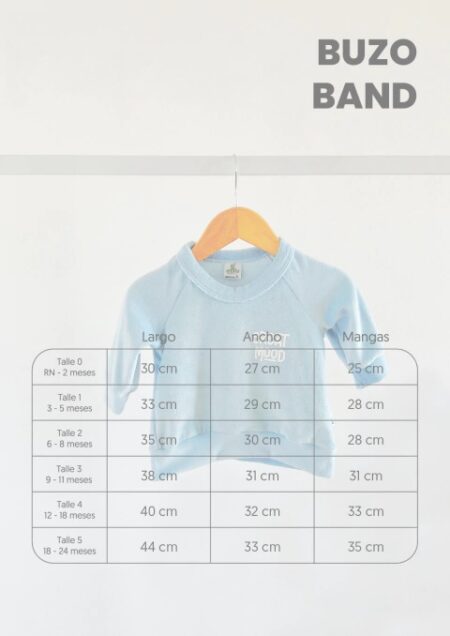 talles buzo band