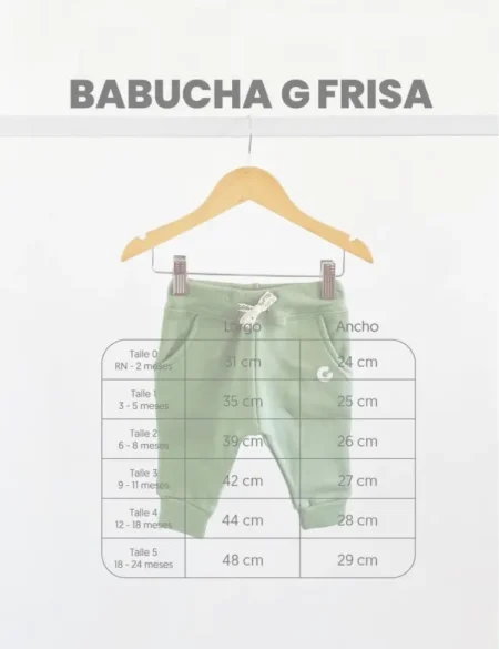 talles babucha G