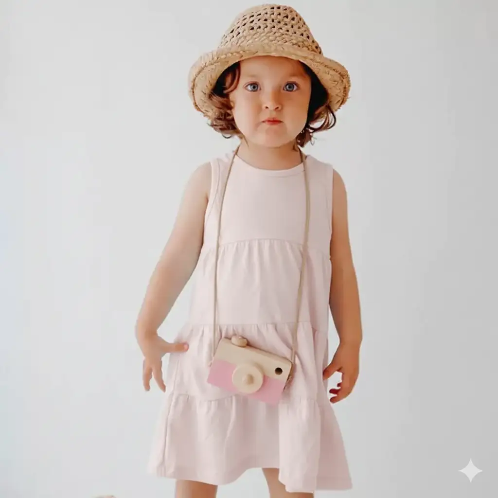 Vestidos para nena Cata rosa - Imagen 3