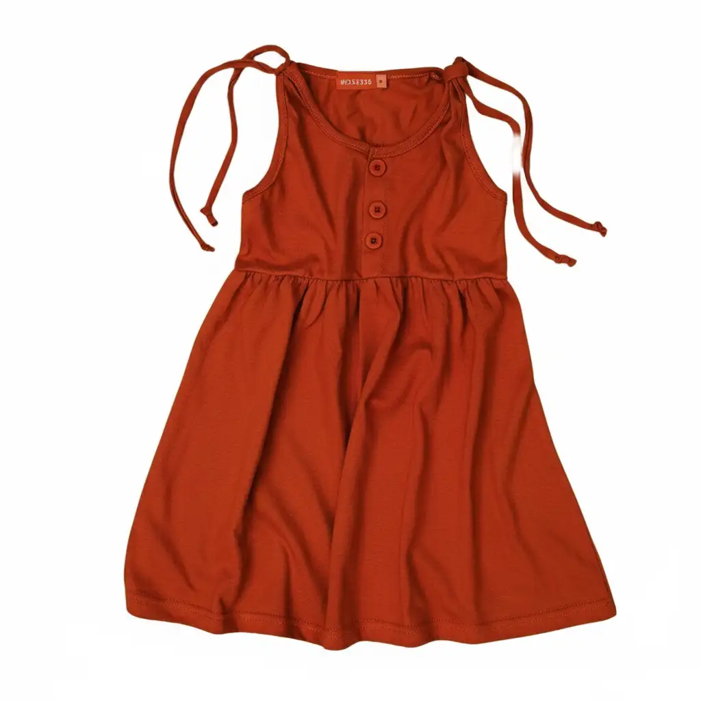 Vestido nena Valentina terracota