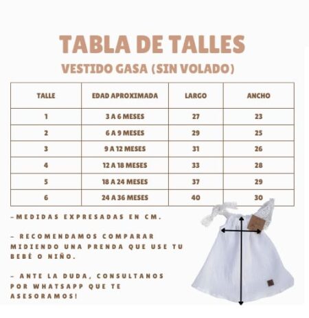Vestido nena Gasa - Imagen 2