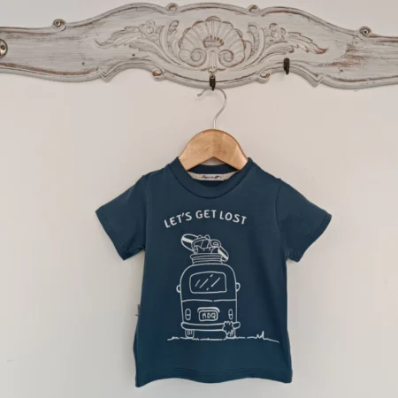 remera bebe camioneta azul