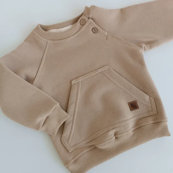 buzo bebe botones beige
