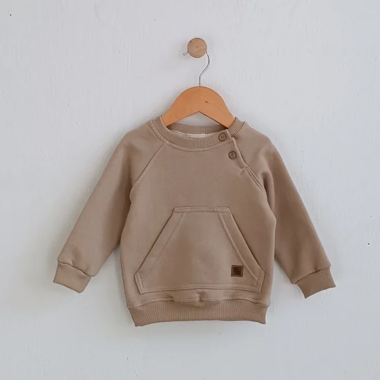 buzo bebe botones beige