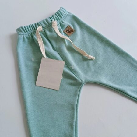 legging bebe interlock verde agua