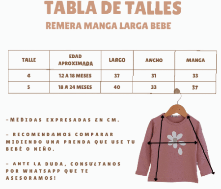 Remera bebe Margarita - Imagen 2