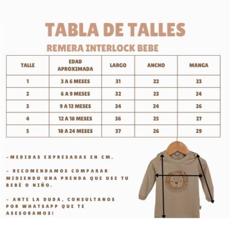 Camiseta bebe Leon - Imagen 2