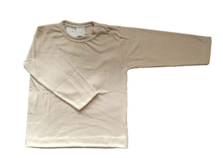 remera bebe basica unisex beige
