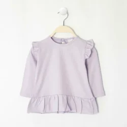 remera nena volados lila