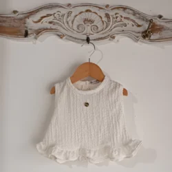 Musculosa bebe Volados Manteca