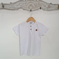 Remera nene Botones blanco