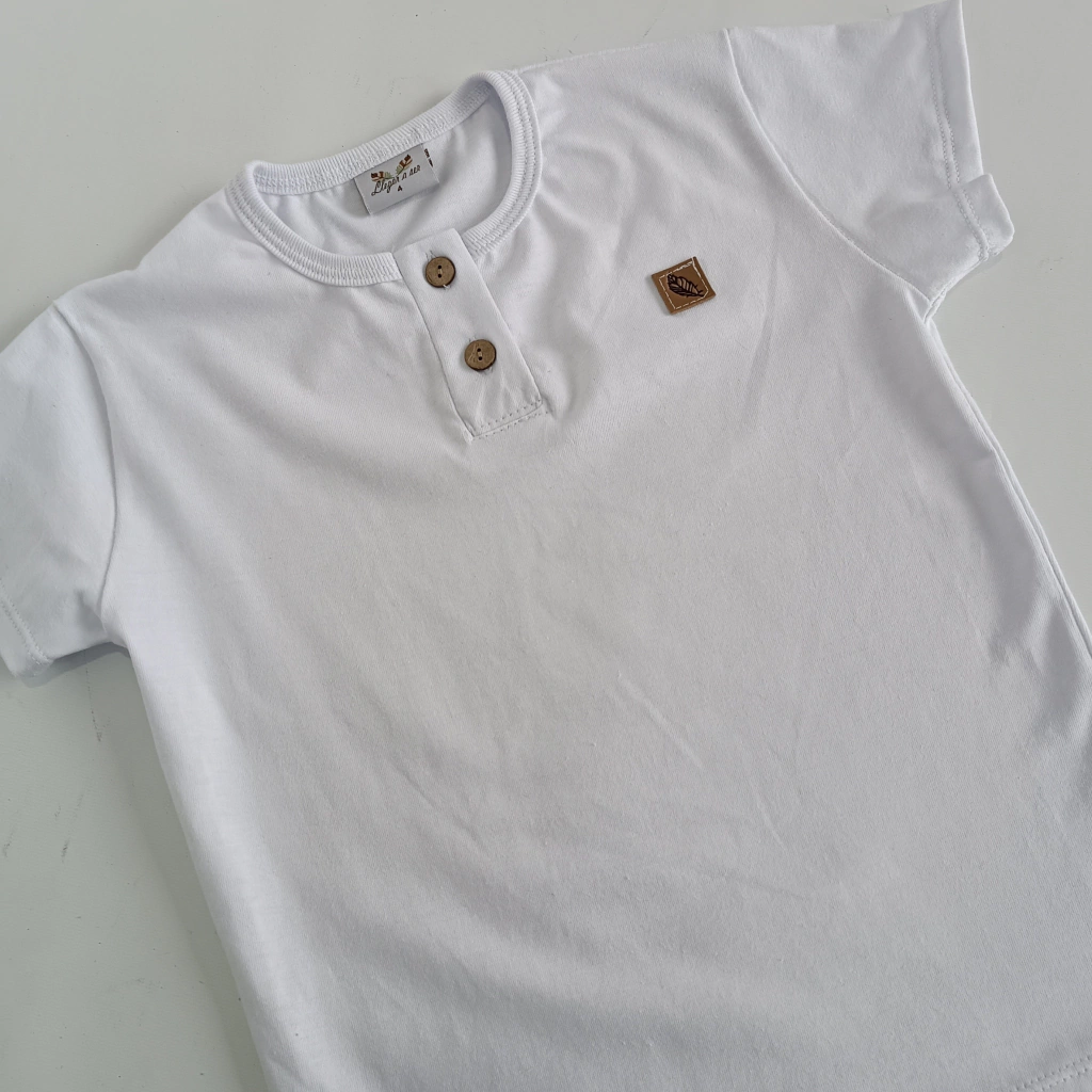 Remera nene Botones blanco - Imagen 4