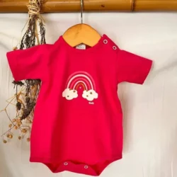 Body bebe arco iris fucsia