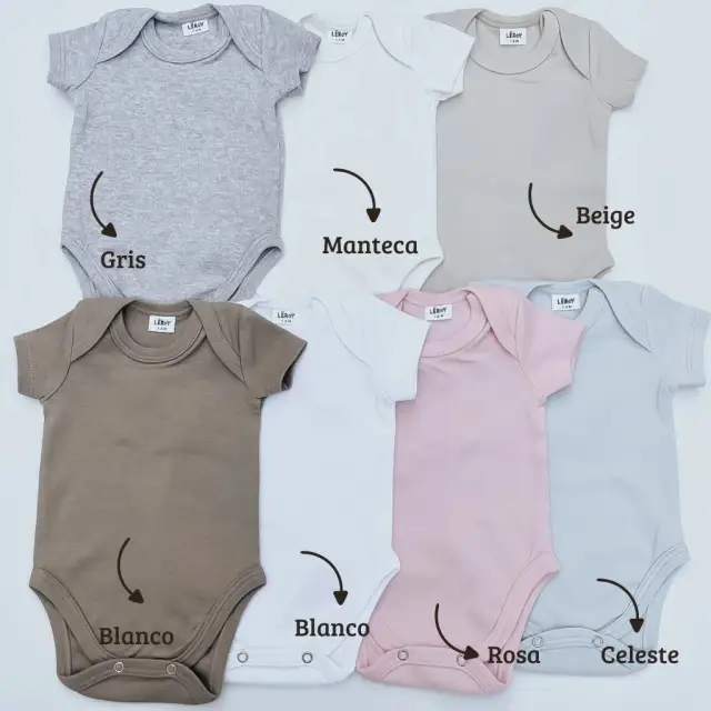 Body basico Interlock M/cortas rosa - Imagen 3