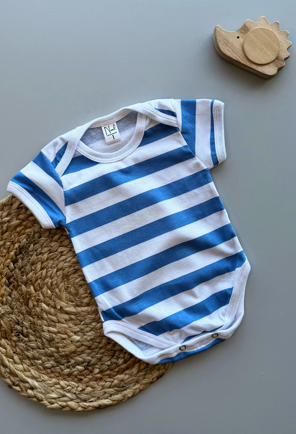 Body bebe Rayas blue