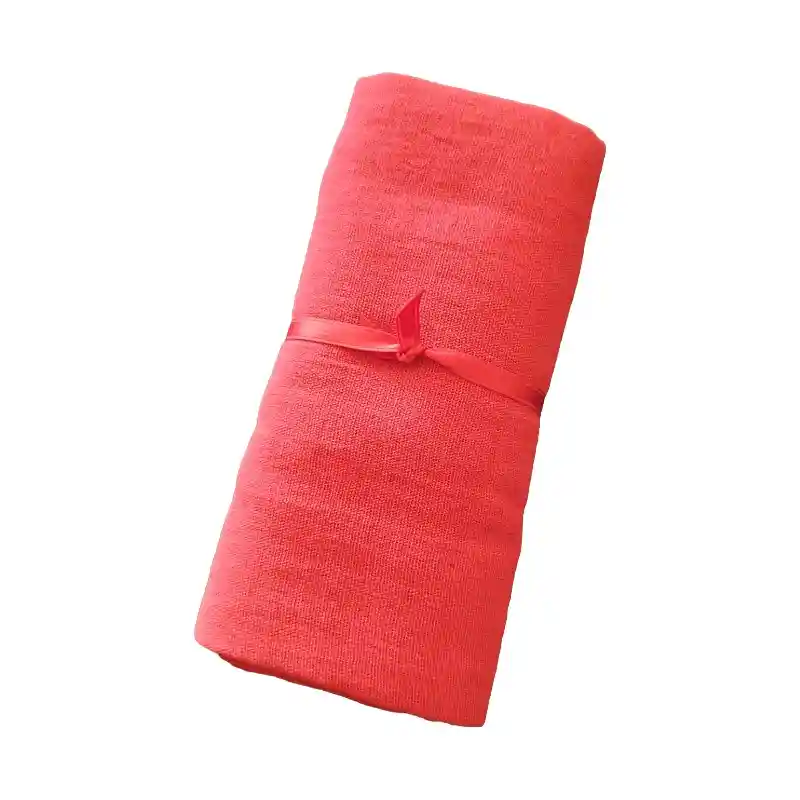 Manta bebe recibidora rojo