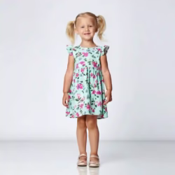 Bluza para nena flowers verde