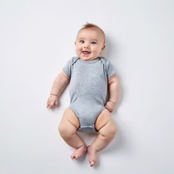 Body basico Interlock M/cortas gris