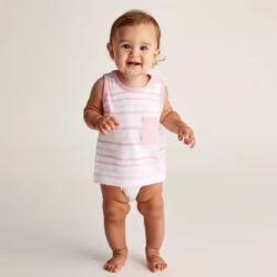 Musculosa bebe Silo rosa