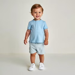 Remera bebe Polo celeste