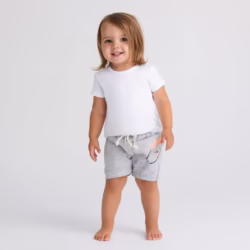 Short de nena Unicornio gris