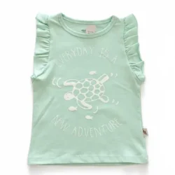 Remera bebe Volados aqua