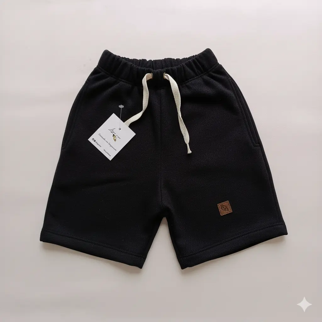 Short nene rustico negro