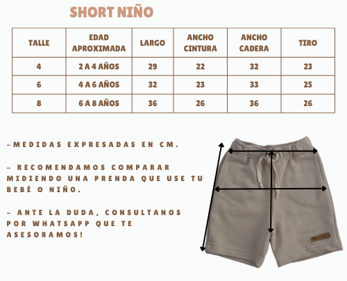 Short nene rustico negro - Imagen 2