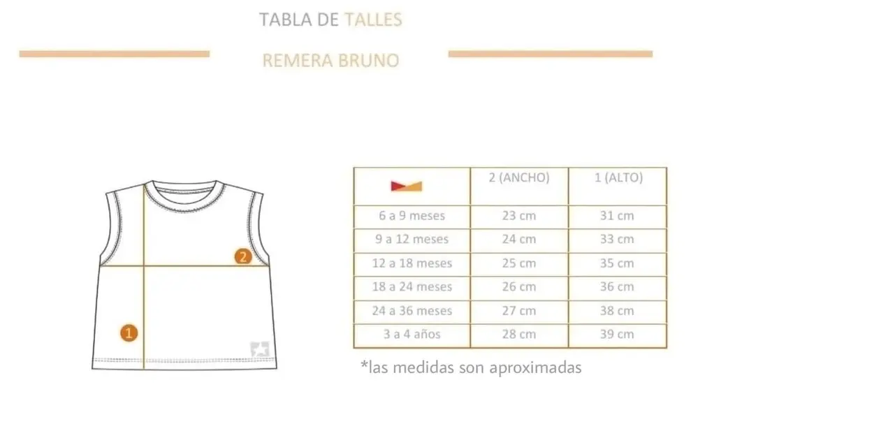 Musculosa bebe Bruno durazno - Imagen 2