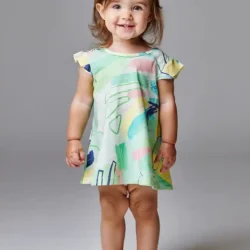 Vestido nena Bonnie verde