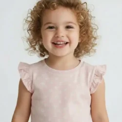 Remera nena Vuelitos floreada