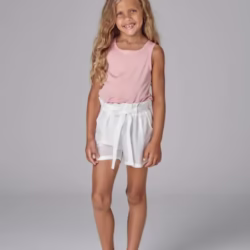 Short nena muselina blanco