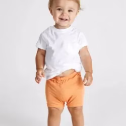 Short bebe Unisex durazno