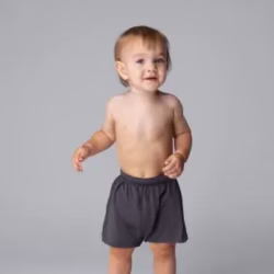 Short bebe Unisex negro