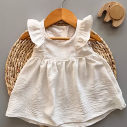 Vestido bebe Cey blanco