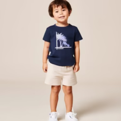 Remera niño Palmer azul