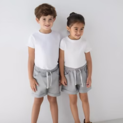 Short niños Unisex gris